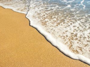 beach scene to reflect positive mindset