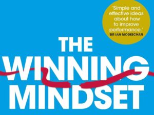 The Winning Mindset text set against a blue background